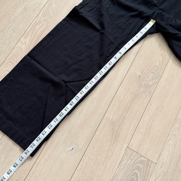 Reformation Organic Cotton High Waisted Wide Leg Pants in Black Women’s Size 8P - Picture 11 of 12